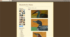 Desktop Screenshot of elizabethseepaints.blogspot.com