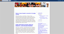 Desktop Screenshot of concerti-roma.blogspot.com