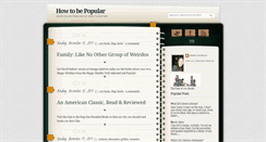 Desktop Screenshot of happyhealthywelladjustedandpopular.blogspot.com