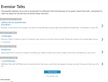 Tablet Screenshot of evenstar-talks.blogspot.com