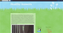 Desktop Screenshot of healthyanswers.blogspot.com