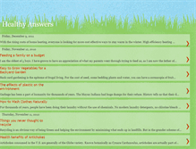Tablet Screenshot of healthyanswers.blogspot.com