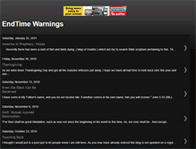 Tablet Screenshot of endtimewarnings.blogspot.com