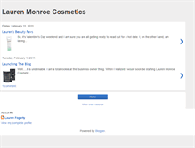 Tablet Screenshot of laurenmonroecosmetics.blogspot.com