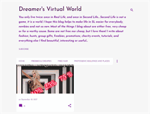 Tablet Screenshot of dreamersvirtualworld.blogspot.com