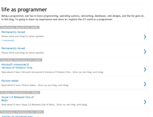 Tablet Screenshot of lifeasprogrammer.blogspot.com