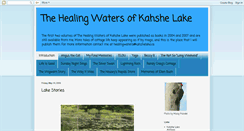 Desktop Screenshot of healingwatersofkahshelake.blogspot.com