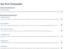 Tablet Screenshot of ourfirstcommunion.blogspot.com
