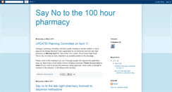 Desktop Screenshot of pharmacyobjection.blogspot.com