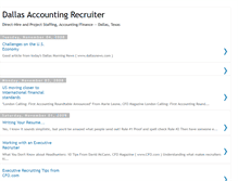 Tablet Screenshot of dallasaccountingrecruiter.blogspot.com