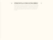 Tablet Screenshot of pimentacomgengibre.blogspot.com