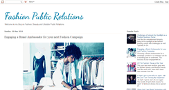 Desktop Screenshot of fashionandpublicrelations.blogspot.com