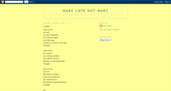 Desktop Screenshot of makelovenotwars.blogspot.com