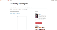 Desktop Screenshot of hardlyworkinggirl.blogspot.com
