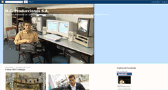 Desktop Screenshot of mcproduccionessa.blogspot.com