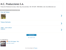Tablet Screenshot of mcproduccionessa.blogspot.com