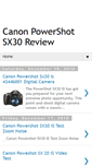 Mobile Screenshot of canonpowershotsx30.blogspot.com