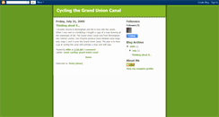 Desktop Screenshot of cyclingthegrandunioncanal.blogspot.com