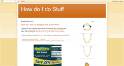 Desktop Screenshot of howdoidostuff.blogspot.com