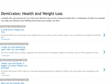 Tablet Screenshot of demcrates-weightloss.blogspot.com