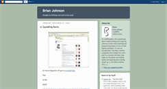 Desktop Screenshot of briancjohnson.blogspot.com