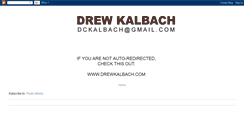 Desktop Screenshot of drewkalbach.blogspot.com