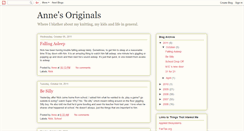 Desktop Screenshot of annesoriginals.blogspot.com
