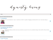 Tablet Screenshot of dynastyliving.blogspot.com