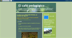 Desktop Screenshot of elcafepedagogico.blogspot.com