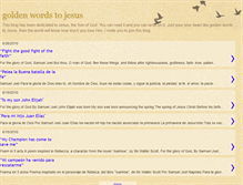 Tablet Screenshot of goldenwordstojesus.blogspot.com