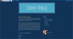 Desktop Screenshot of charlierabbit.blogspot.com