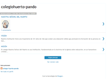 Tablet Screenshot of colegiohuerto-pando.blogspot.com