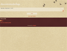 Tablet Screenshot of discontentedrefuge.blogspot.com