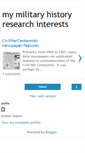 Mobile Screenshot of mymilitaryhistory.blogspot.com