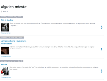 Tablet Screenshot of alguienmiente.blogspot.com