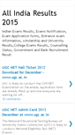 Mobile Screenshot of allindianexamsresults.blogspot.com