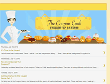 Tablet Screenshot of couponsandcooking.blogspot.com