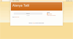 Desktop Screenshot of alanya-tatil.blogspot.com