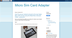 Desktop Screenshot of microsim-cardadapter.blogspot.com