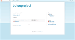 Desktop Screenshot of bblueproject.blogspot.com