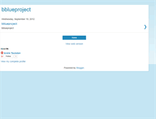 Tablet Screenshot of bblueproject.blogspot.com