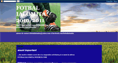 Desktop Screenshot of fotbalialomita.blogspot.com