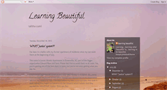 Desktop Screenshot of learningbeautiful.blogspot.com