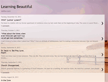 Tablet Screenshot of learningbeautiful.blogspot.com