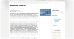 Desktop Screenshot of hemorroidestraitement.blogspot.com
