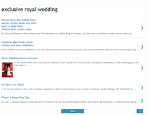 Tablet Screenshot of exclusiveroyalwedding.blogspot.com