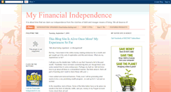 Desktop Screenshot of myfinancialindependencetoday.blogspot.com