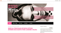 Desktop Screenshot of modaparaquemfazmoda.blogspot.com