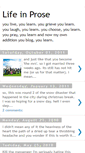 Mobile Screenshot of life-in-prose.blogspot.com