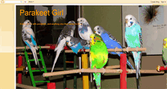 Desktop Screenshot of parakeetgirl.blogspot.com